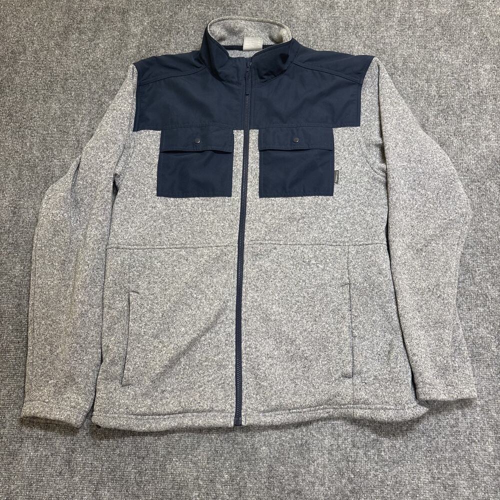 Columbia Men's Size XL Grey And Black Fleece Outwear Outdoors Long Sleeve Jacket